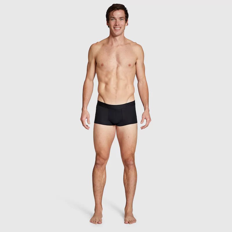 ALPHX Modern Fit Trunks –Midnight Black Support & Comfort Redefined - ALPHX.com - Underwear