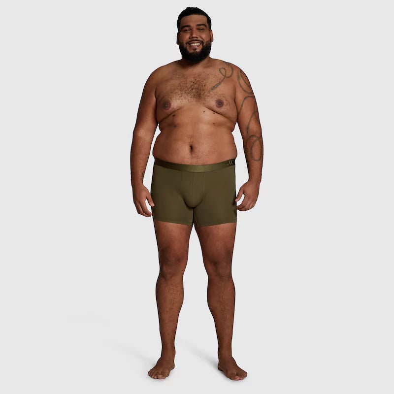 ALPHX Modern Fit Trunks –Moss Green Support & Comfort Redefined - ALPHX.com - Underwear