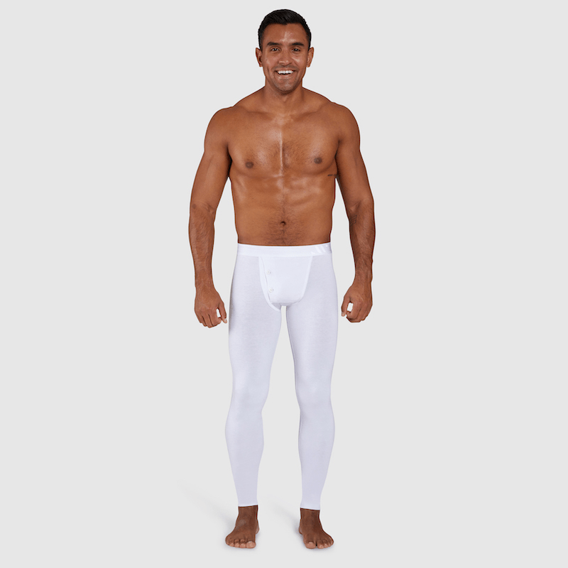 ALPHX Union Pants – Frost White Modern Fit for a Sleek, Bulk - Free Feel - ALPHX.com - Underwear