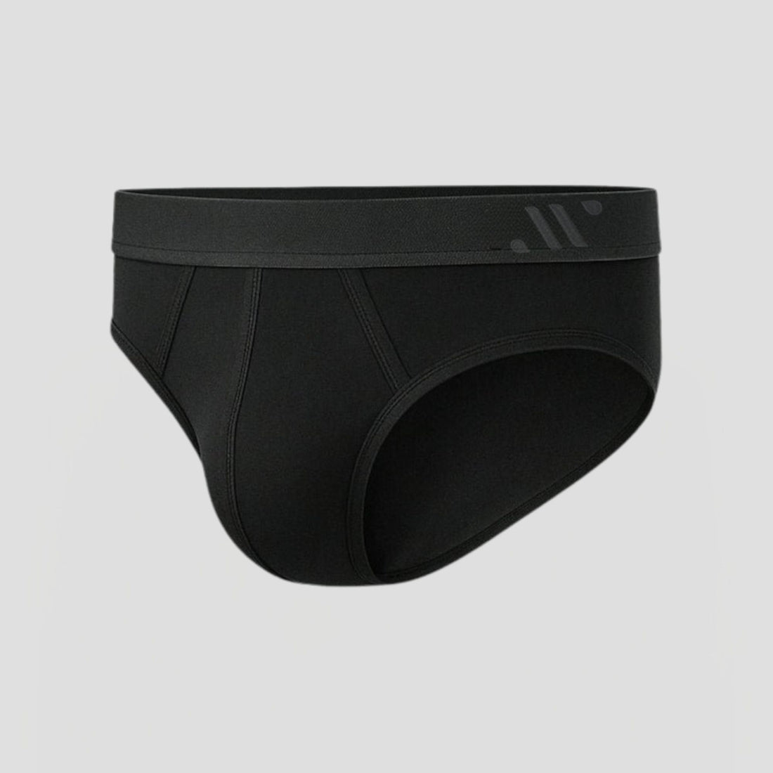 Black ALPHX COMFORT BRIEF on a light gray background