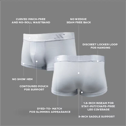 ALPHX Athletic Fit Trunks – Glacier Blue Support &amp; Comfort Redefined Underwear ALPHX Alphx.com