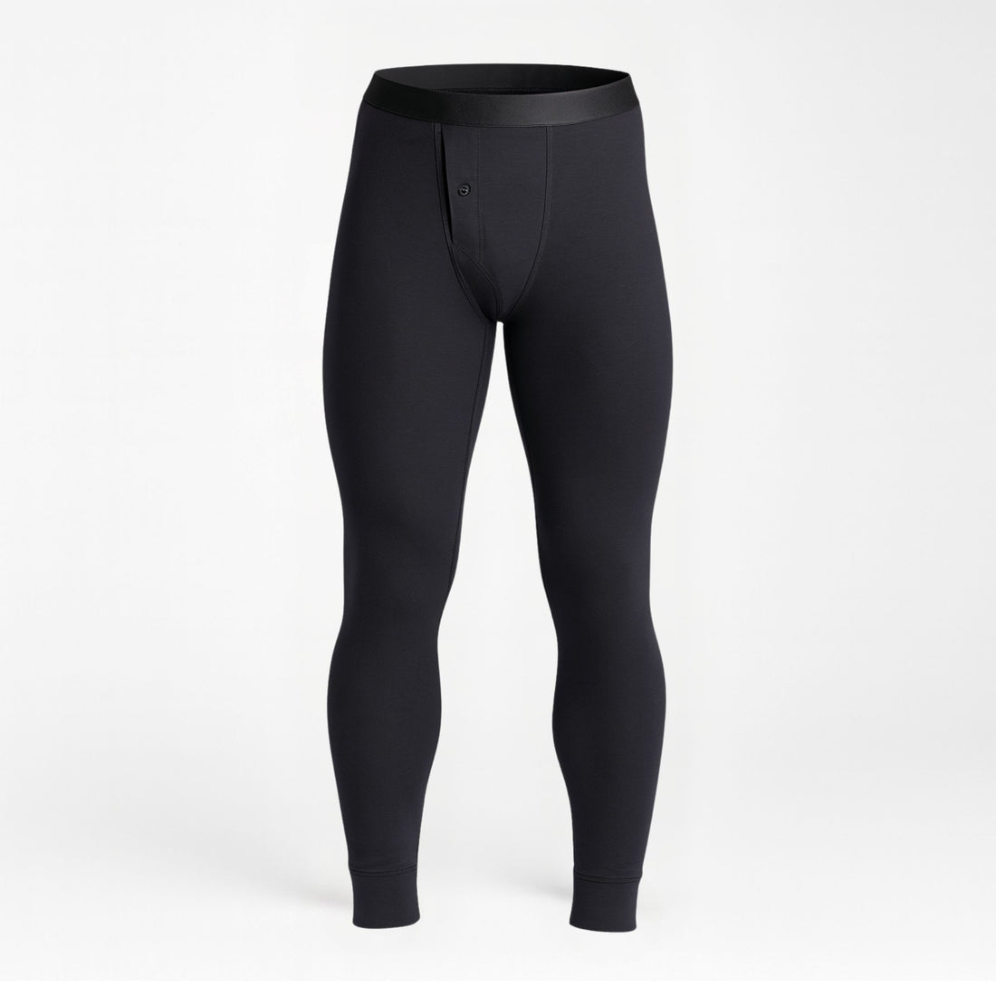 ALPHX black union pant in athletic fit on ghost form
