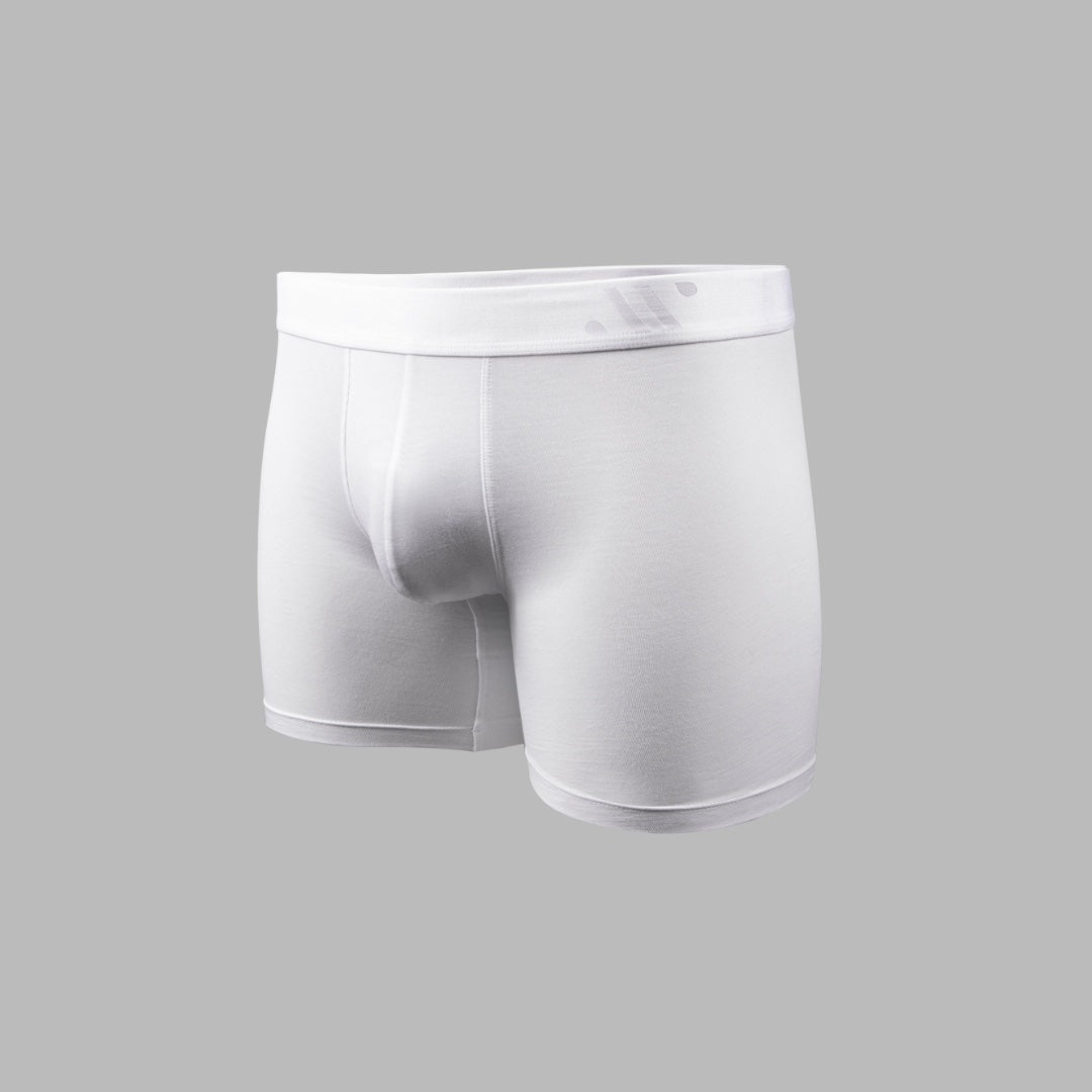 ALPHX Boxer Briefs Modern Fit Classic Frost White – Timeless Comfort Underwear ALPHX XS Alphx.com