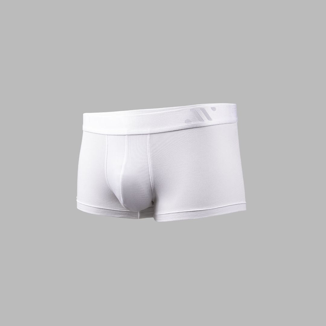 ALPHX Modern Fit Trunks –Frost White Support &amp; Comfort Redefined Underwear ALPHX Alphx.com