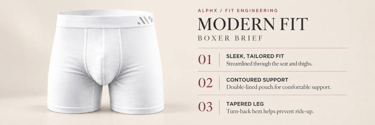 ALPHX Modern Fit Boxer Briefs – Sleek, Supportive & Everyday Ready
