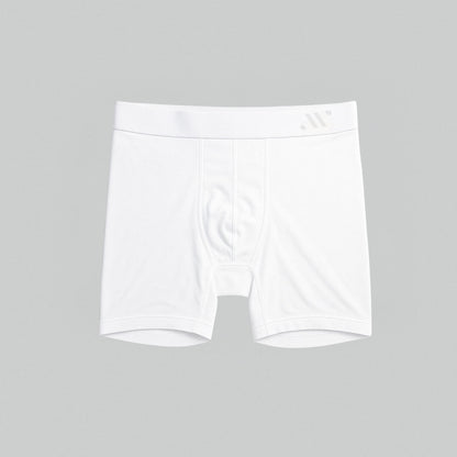 ALPHX Boxer Briefs Modern Fit Classic Frost White – Timeless Comfort Underwear ALPHX Alphx.com