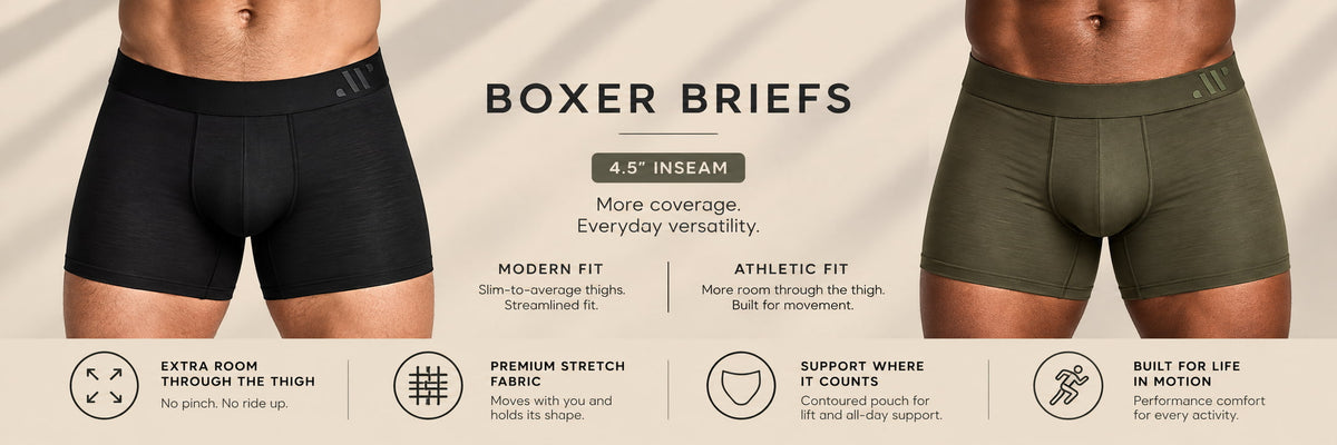 ALPHX Men’s Boxer Briefs – Modern & Athletic Fit for Every Body