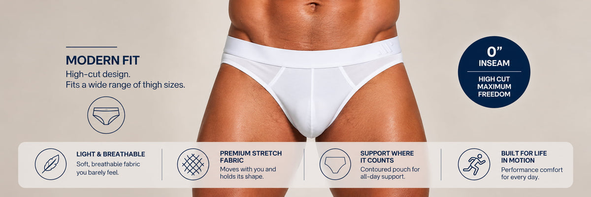 ALPHX Modern Fit Men’s Briefs – Comfort, Support & Style