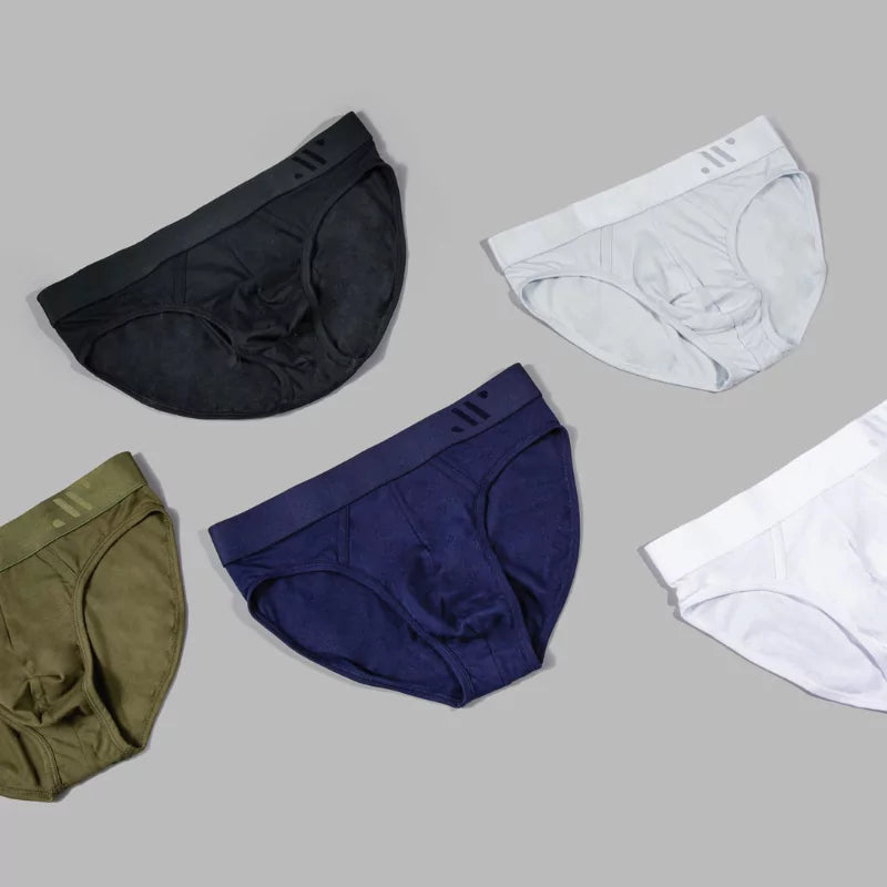 ALPHX Briefs Modern Fit Midnight Black- Low Rise Full Coverage Underwear ALPHX Alphx.com