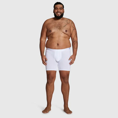 ALPHX Boxer Briefs Modern Fit Classic Frost White – Timeless Comfort Underwear ALPHX Alphx.com