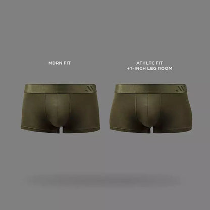 ALPHX Athletic Fit Trunks –Moss Green Support &amp; Comfort Redefined - ALPHX.com - Underwear