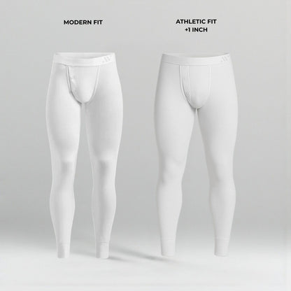 ALPHX Athletic Fit Union Pants Frost White: Room to Move, Comfort to Last - ALPHX.com - Underwear