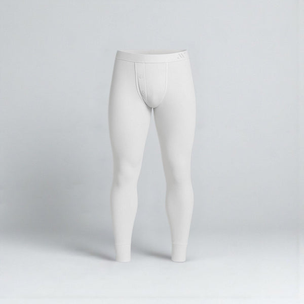 ALPHX Athletic Fit Union Pants Frost White: Room to Move, Comfort to Last