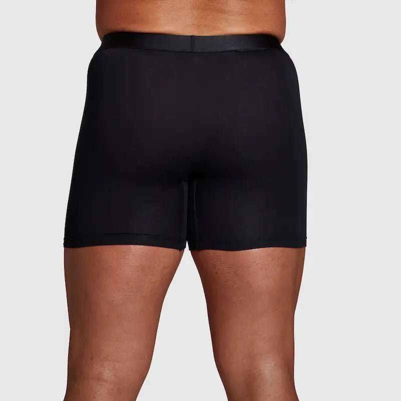 ALPHX Boxer Briefs Athletic Fit Midnight Black – Extra Leg Room - ALPHX.com - Underwear