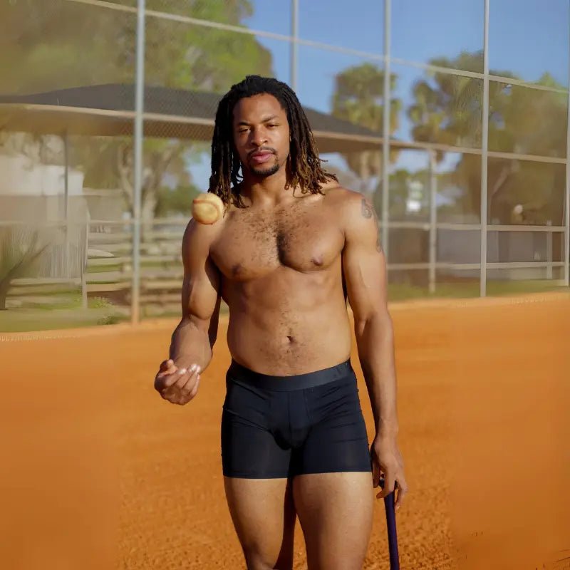 ALPHX Boxer Briefs Athletic Fit Midnight Black – Extra Leg Room - ALPHX.com - Underwear