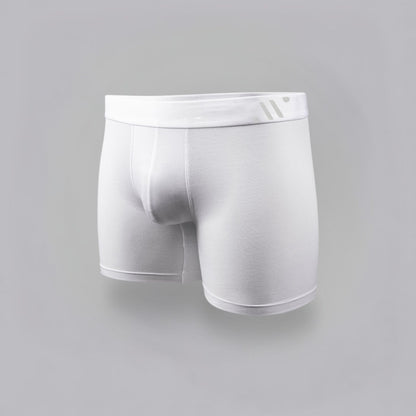 ALPHX Boxer Briefs Modern Fit Classic Frost White – Timeless Comfort - ALPHX.com - Underwear