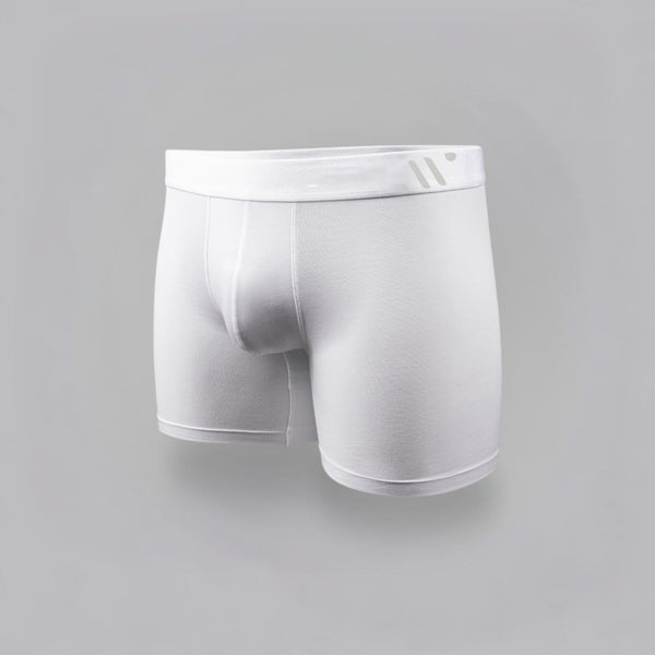 ALPHX Boxer Briefs Modern Fit Classic Frost White – Timeless Comfort