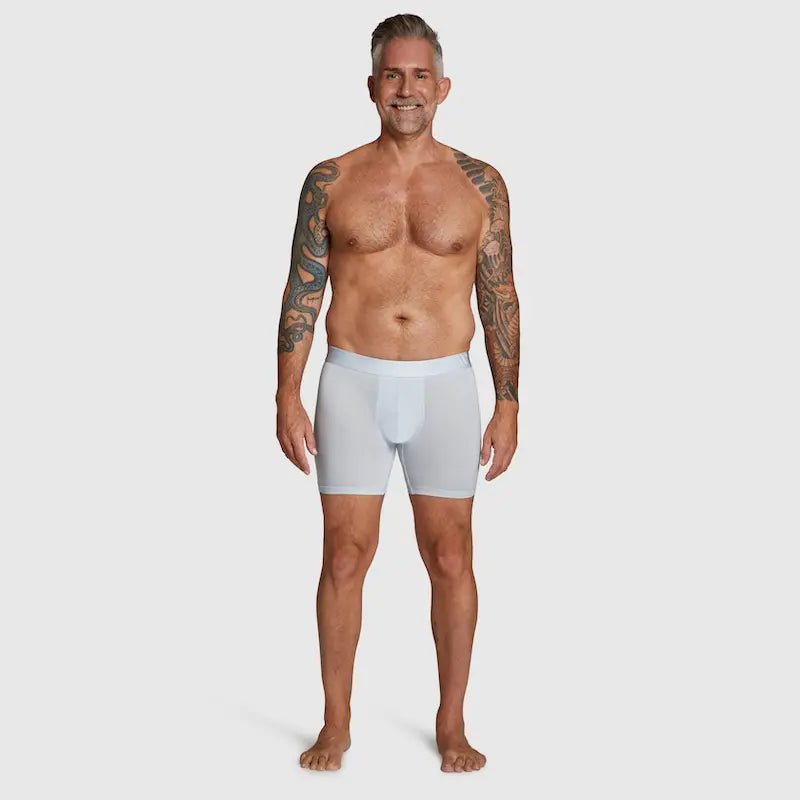 ALPHX Boxer Briefs Modern Fit Classic Glacier Blue – Subtle &amp; Sophisticated - ALPHX.com - Underwear