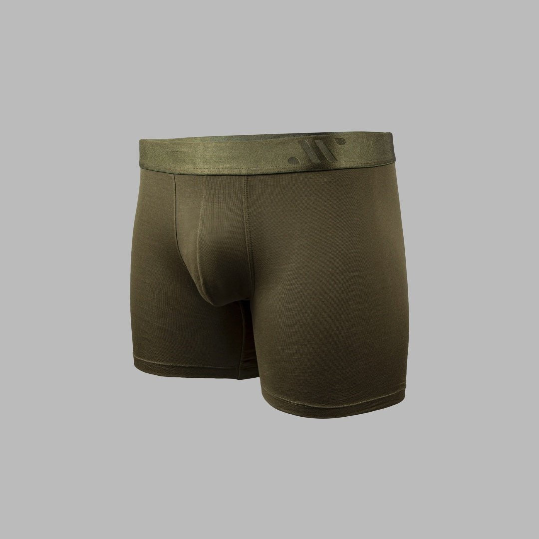 ALPHX Boxer Briefs Modern Fit Classic Moss Green – Timeless Comfort - ALPHX.com - Underwear
