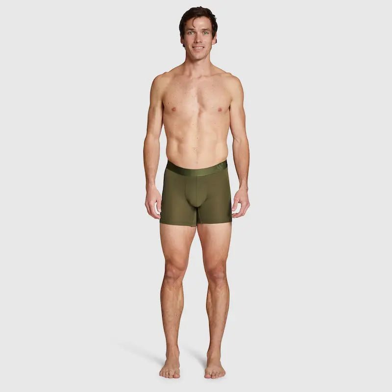 ALPHX Boxer Briefs Modern Fit Classic Moss Green – Timeless Comfort - ALPHX.com - Underwear