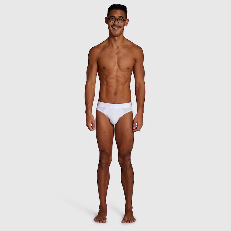 ALPHX Briefs Modern Fit Frost White - Low Rise Full Coverage - ALPHX.com - Underwear
