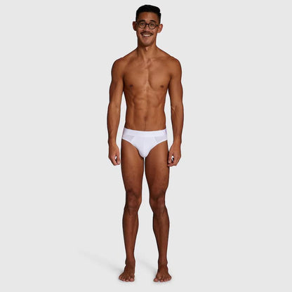 ALPHX Briefs Modern Fit Frost White - Low Rise Full Coverage - ALPHX.com - Underwear