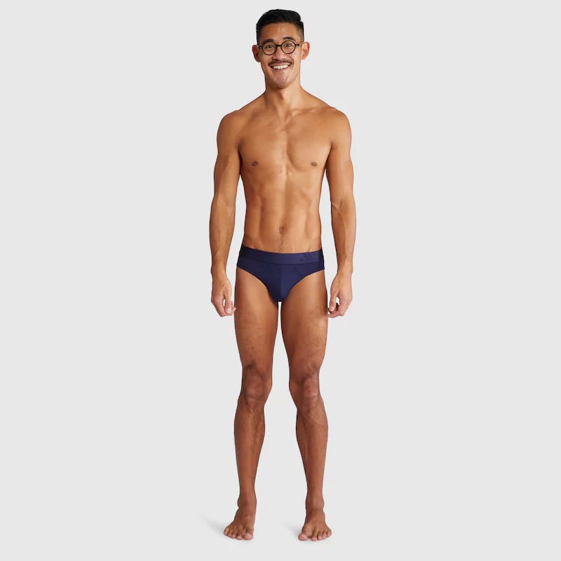 ALPHX Briefs Modern Fit Maritime Navy Blue - Low Rise Full Coverage - ALPHX.com - Underwear