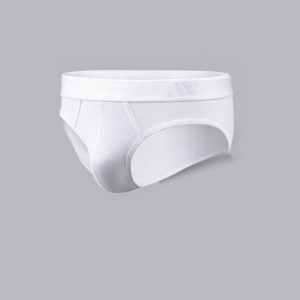 ALPHX Briefs Modern Frost White - Low Rise Full Coverage - ALPHX.com - Underwear