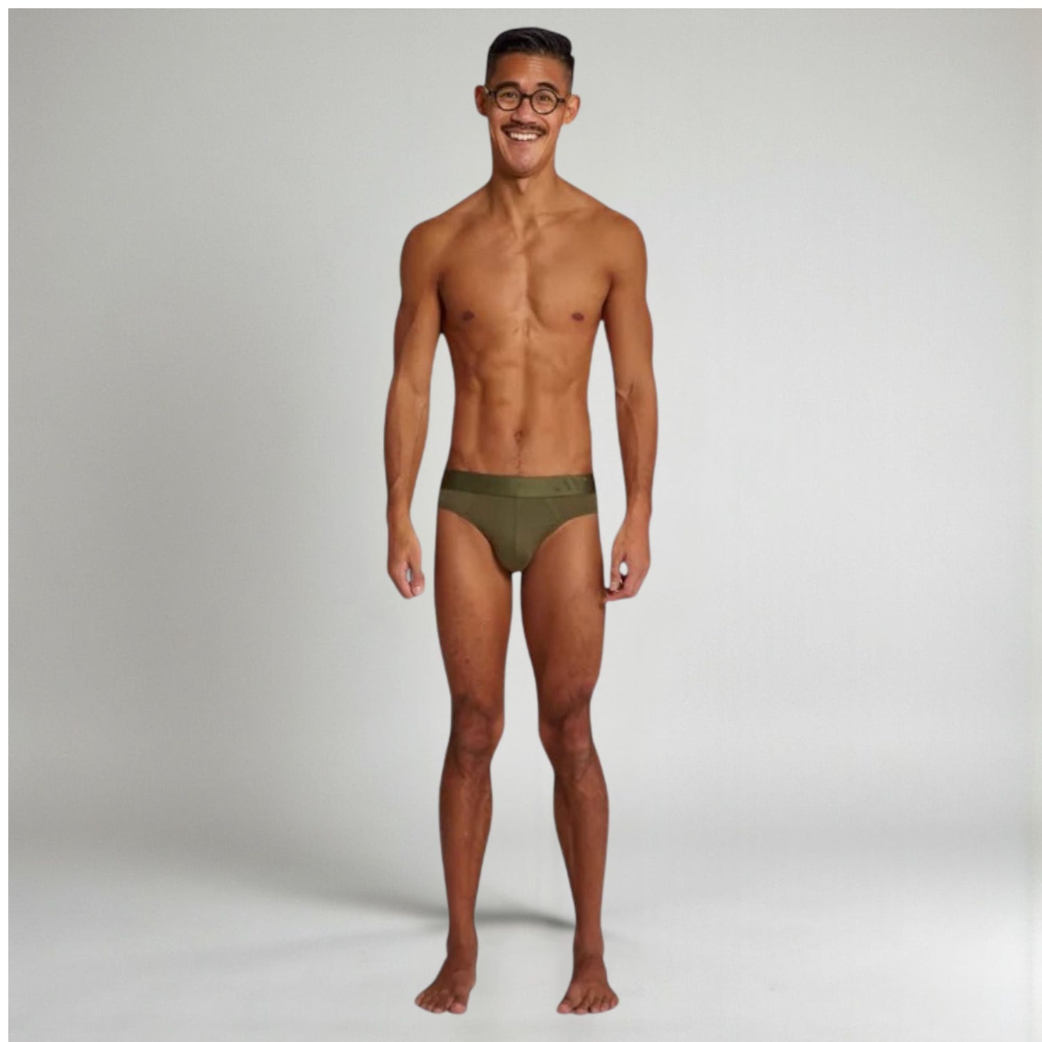 ALPHX Briefs Modern Moss Green - Low Rise Full Coverage - ALPHX.com - Underwear - ALPHX.com - Underwear