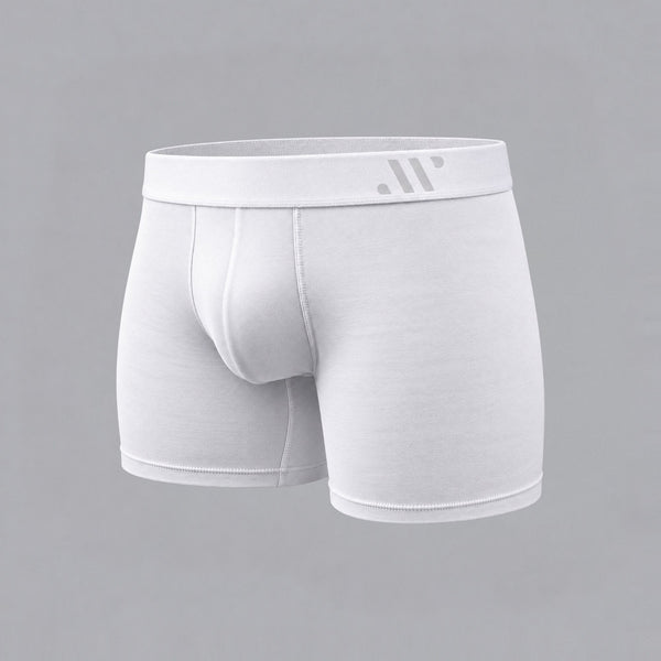 ALPHX Modern Fit Boxer Briefs – Frost White