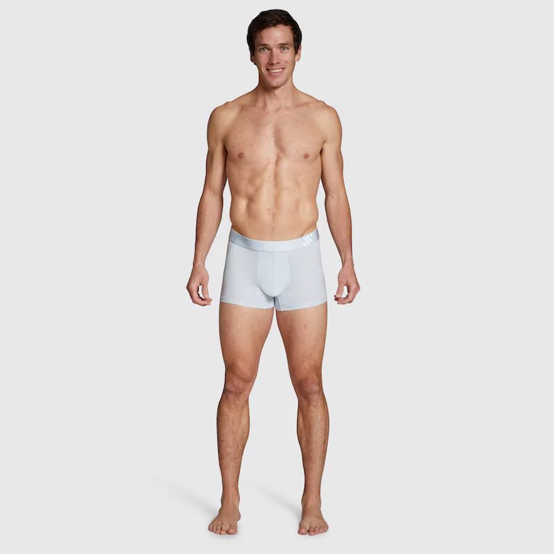 ALPHX Modern Fit Trunks –Glacier Blue Support & Comfort Redefined - ALPHX.com - Underwear