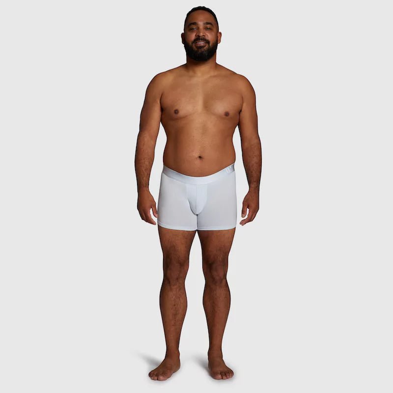 ALPHX Modern Fit Trunks –Glacier Blue Support &amp; Comfort Redefined - ALPHX.com - Underwear