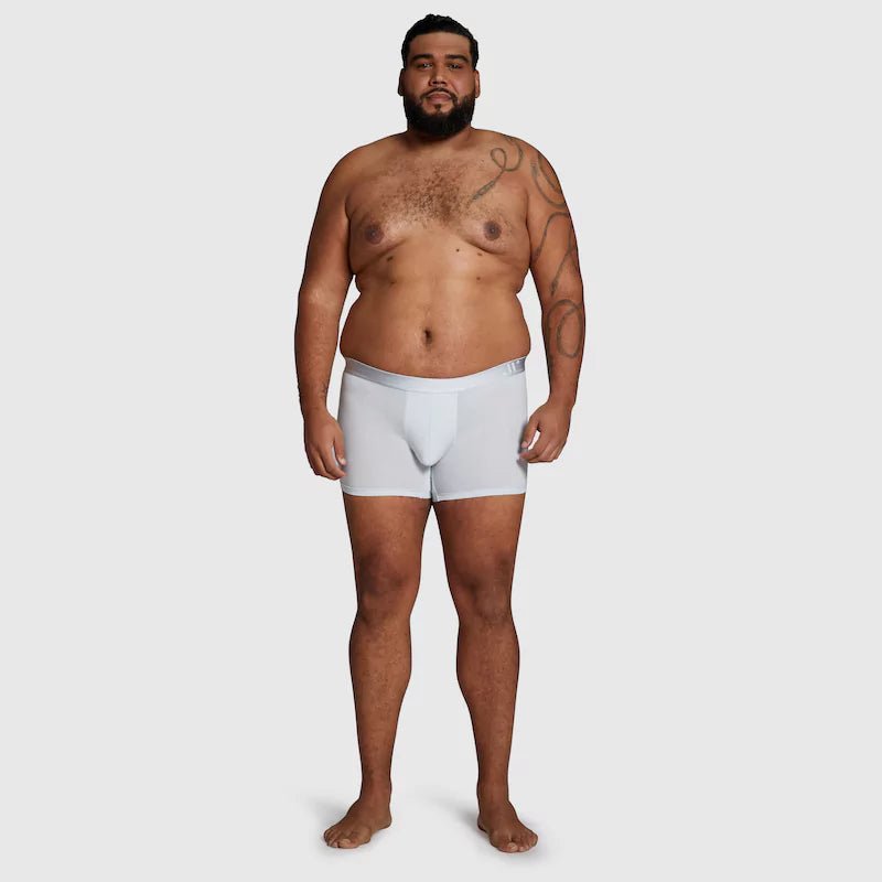 ALPHX Modern Fit Trunks –Glacier Blue Support &amp; Comfort Redefined - ALPHX.com - Underwear