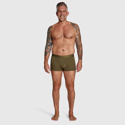 ALPHX Modern Fit Trunks –Moss Green Support &amp; Comfort Redefined - ALPHX.com - Underwear