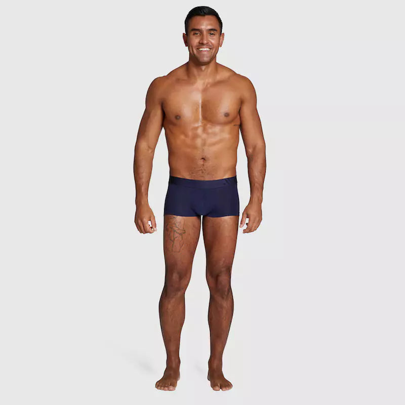 ALPHX Modern Fit Trunks –Maritime Navy Blue Support &amp; Comfort Redefined Underwear ALPHX Alphx.com